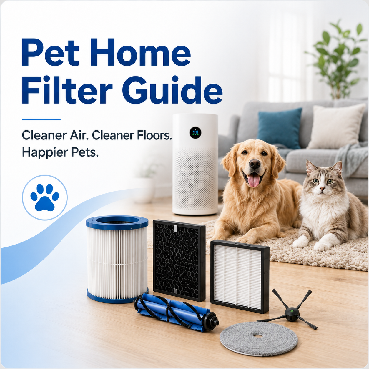 Best Filter Types for Pet Homes: Dust, Hair, Dander and Odor Control