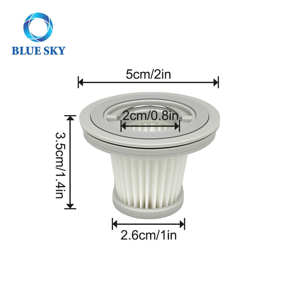 Size of SSXCQ01XY HEPA Filter Replacement for Xiaomi Mijia Vacuum Cleaner