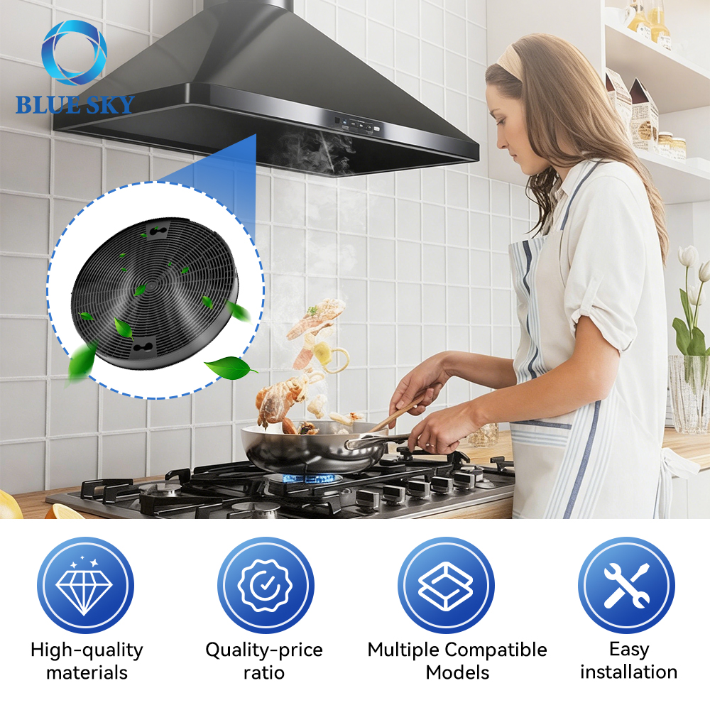 High-Efficiency Activated Carbon Range Hood Filter Compatible with Whirlpool, KitchenAid, Samsung Range Hood Filter 