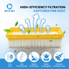 Flat pleated filter replacement 2608001245 fit for Boschs GAS 12-25 LS dust extractor with cellulose filter media