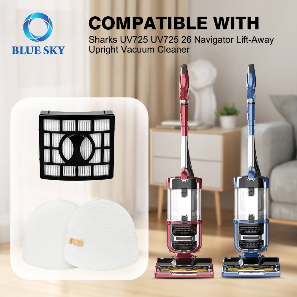 Foam&Felt Filter, HEPA Filter Kit Replacement for Shark UV725 UV725 26 Cu530 Zu560 Zu561 Navigator Liftaway Upright Vacuum Cleaner