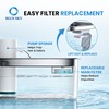 Replacement filter set compatible with FEELNEEDYs FN-W18 pet water fountain, containing eight water filters and eight pump sponges