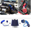 Universal High Performance 76mm Air Filter Air Intake System Car Cold Air Intake Set Modified Aluminum Tube Kit