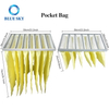 590*590mm Synthetic Fiber Pocket HVAC Filter Bag F5 F6 F7F8