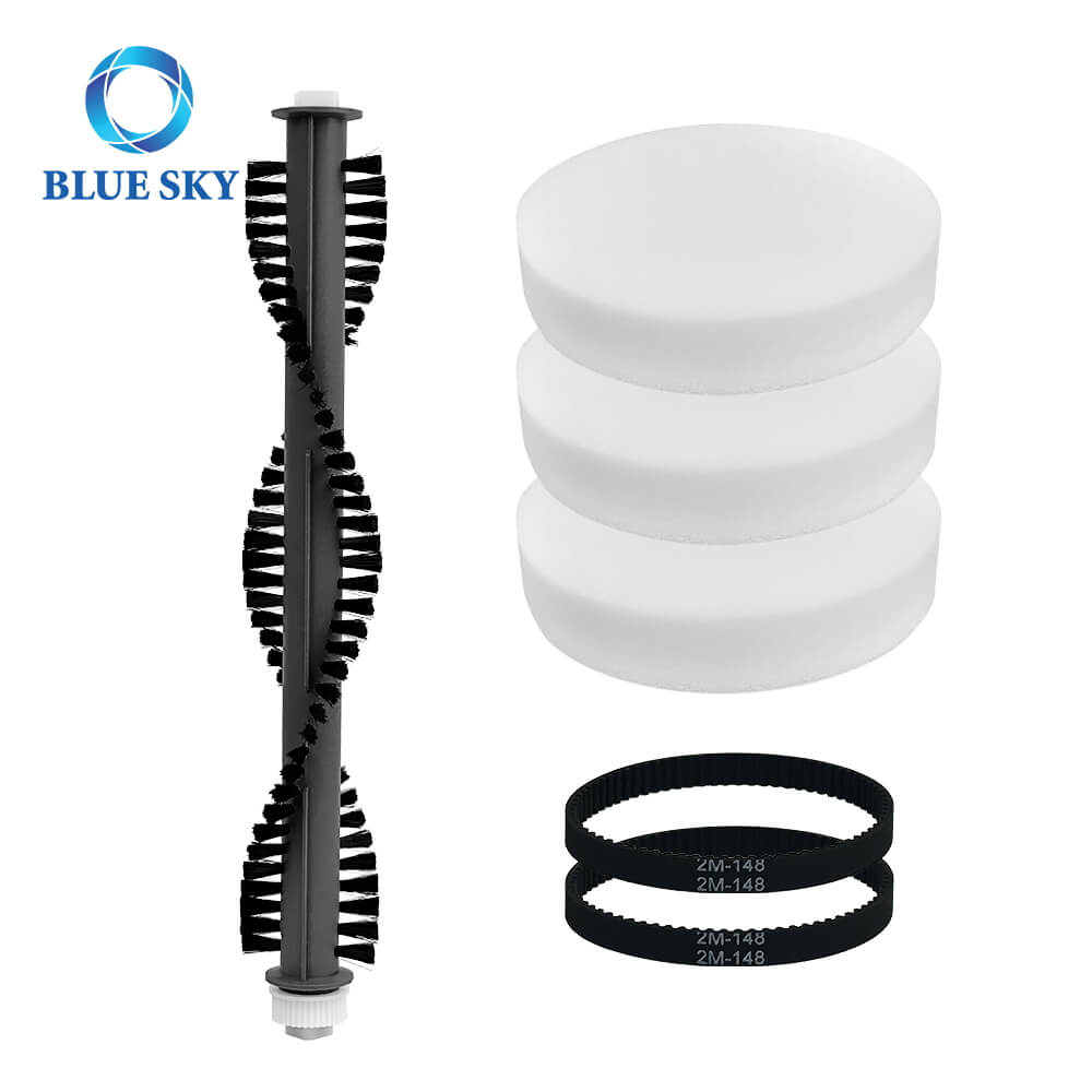Foam Filter and Brush Roller Belt Replacement for Shark Navigator Cordless Upright Vac SV1106 SV1107 SV1100 SV1112 Vacuum Cleaner Parts