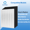 H13 True HEPA D4 Air Carbon Filter Compatible with Winix D480 Air Purifier Filter Parts 1712-0100-00 