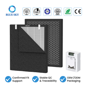 H13 HEPA activated carbon replacement filter compatible with Oneisall PP02 pet air purifier for pet hair dander and odor control