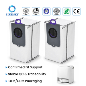 Replacement dust collection bags compatible with Narwal self-empty robot vacuum dock stations