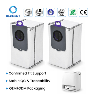 Robot Vacuum Dust Collection Bags Compatible with Narwal Self-Empty Dock Station Replacement Bags