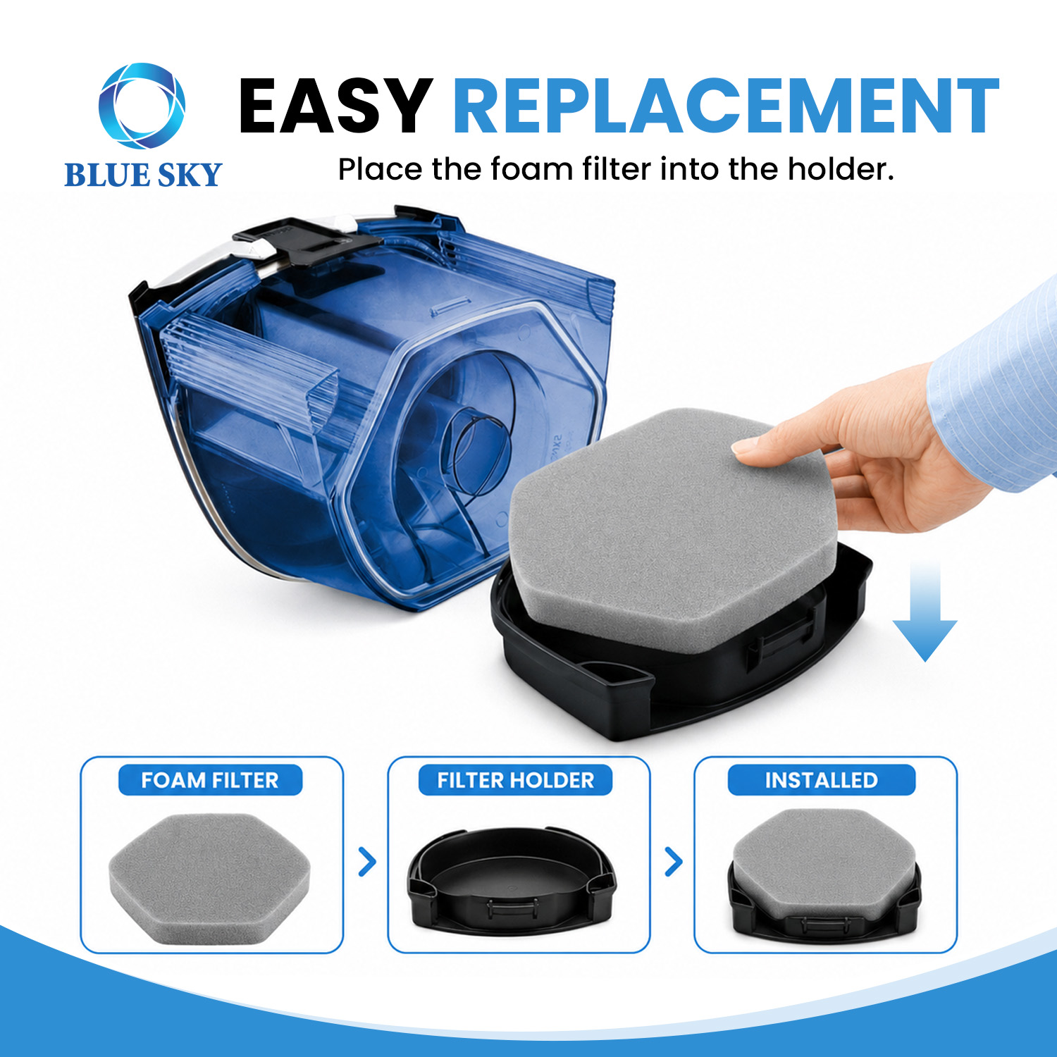 12012937 washable foam motor protection filter replacement 
