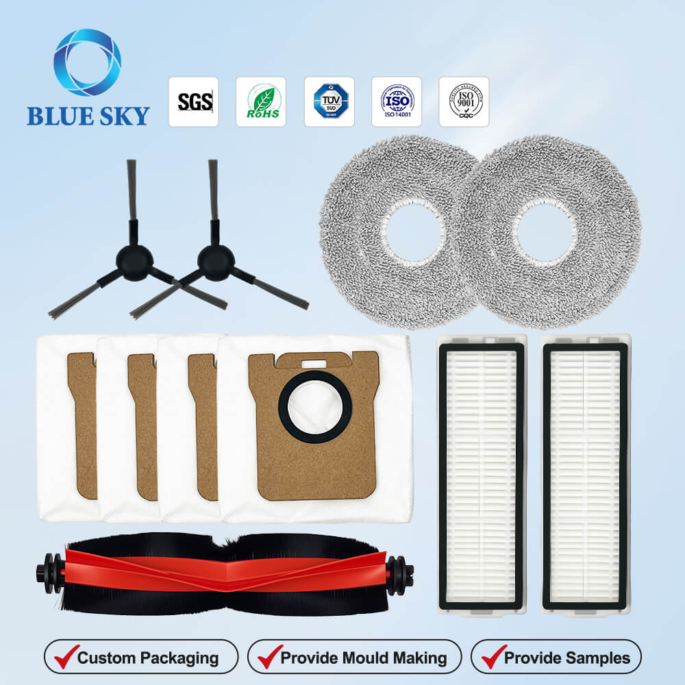 Robot Vacuum Cleaner Parts Accessories Replacement for Xiaomi X20 MAX X20 PRO Main Side Brush HEPA Filter Dust Bag Mop Pads