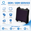 DT581062 motorcycle high flow air filter with multi-layer cotton gauze for Bajajs Pulsar Rouser RS200 NS160 Dominar models