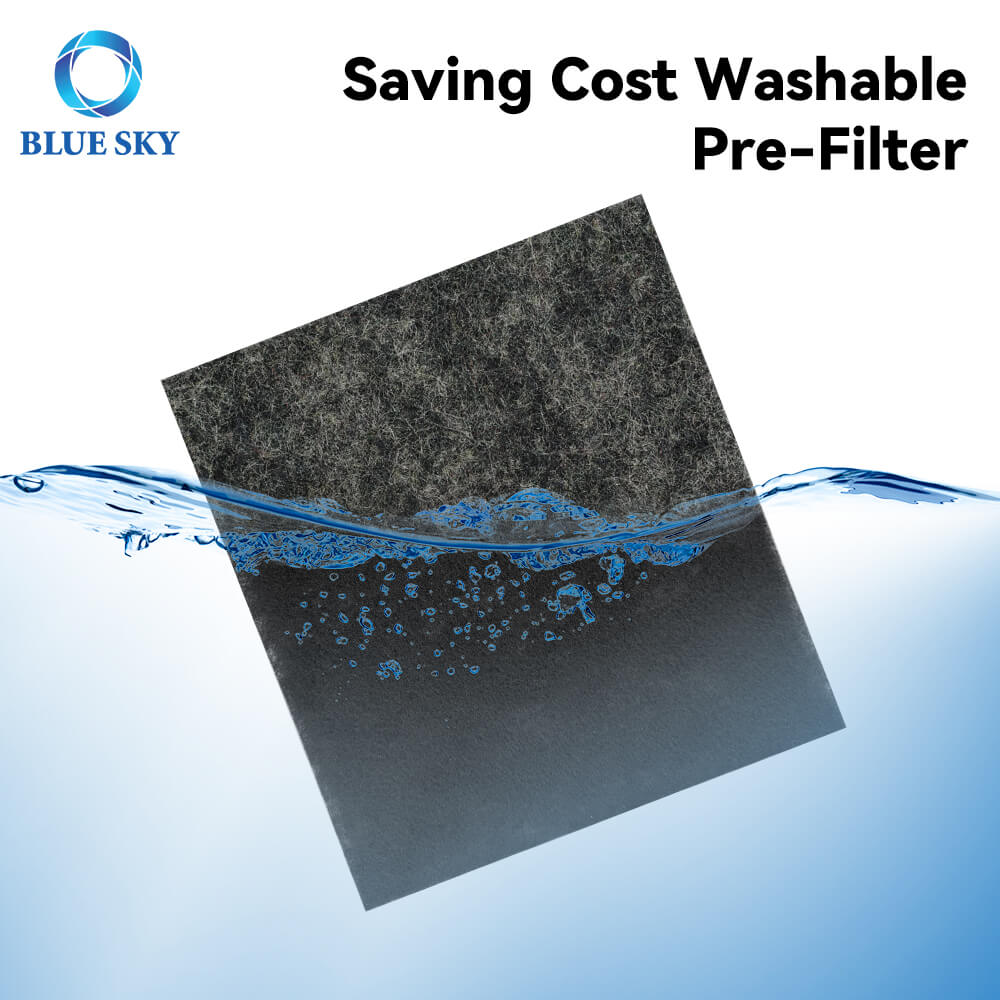 Washable Replacement HEPA Activated Carbon Filter for HEAPETS P358 Air Purifier