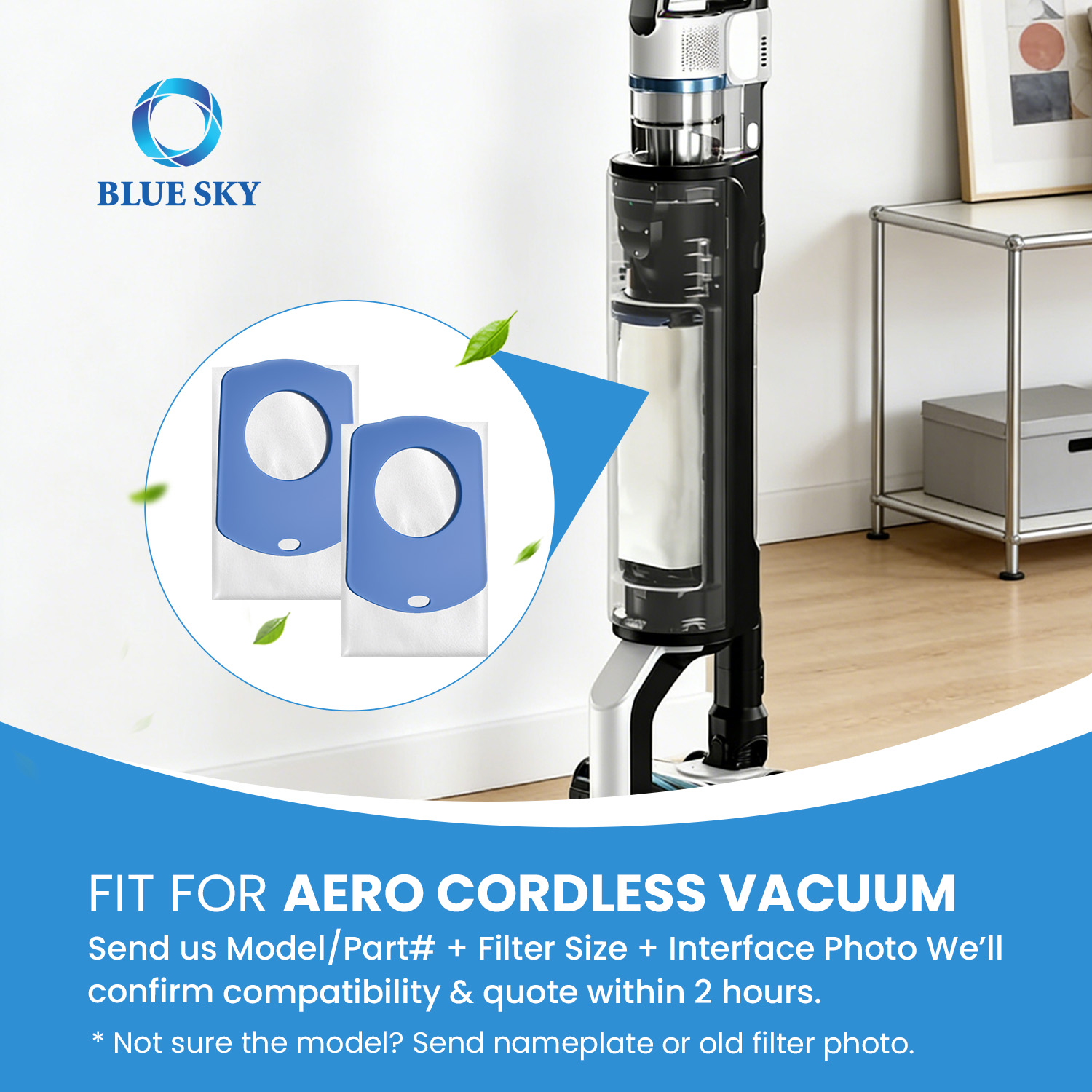 Replacement dust bag for Levoit AERO vacuum cleaner cleaning station high efficiency disposable vacuum bag 