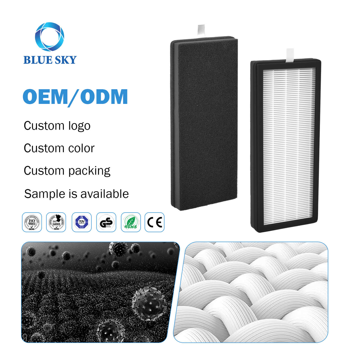 Blue Sky Filter Air Filter for VEVA 8000 Elite Pro Series Air Purifier