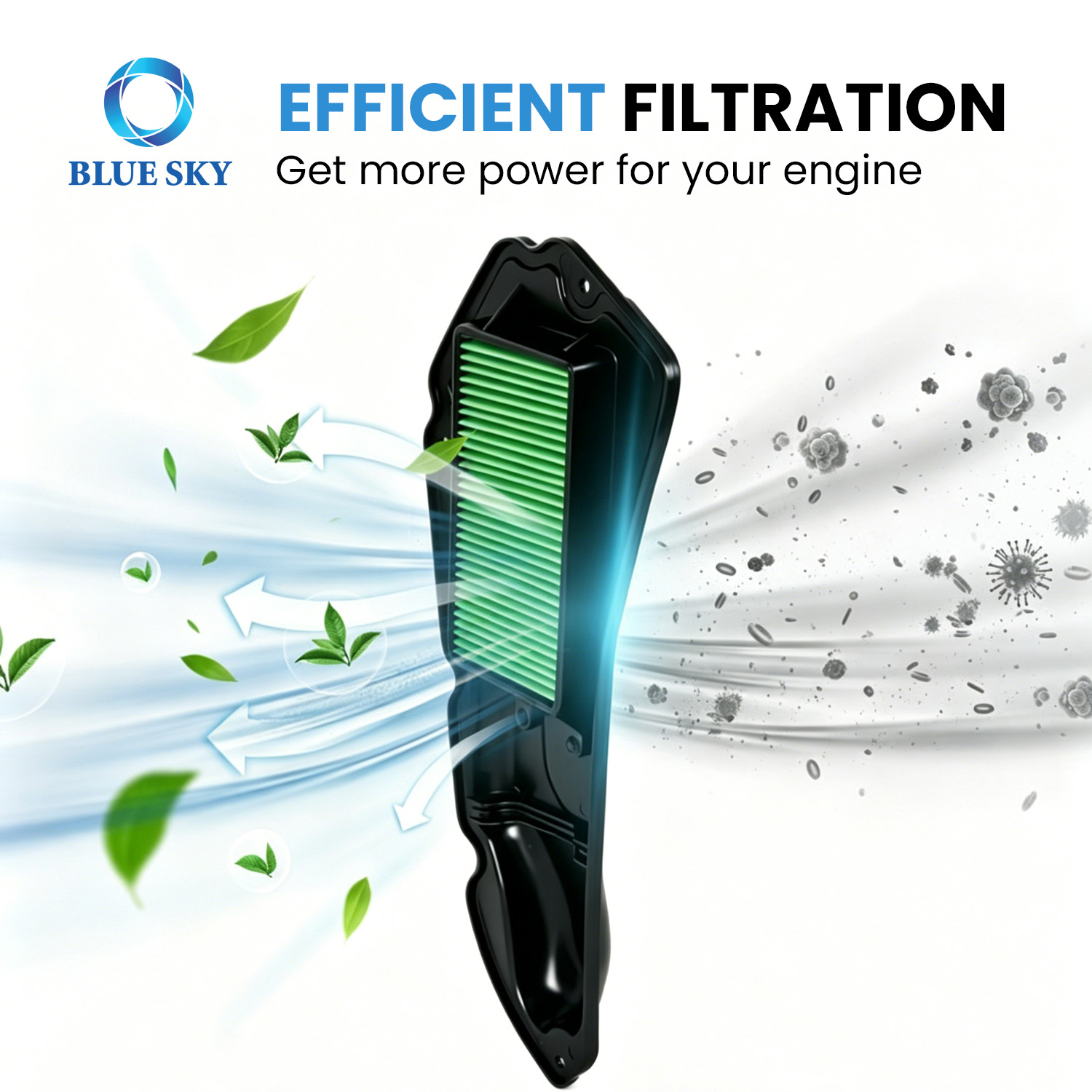 Motorcycle intake air filter replacement fit for Hondas Pcx160 Pcx125 scooter air cleaner