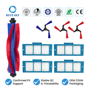 Robot vacuum accessories kit fit for Dysons Spot+Scrub AI with main brush side brush and filter