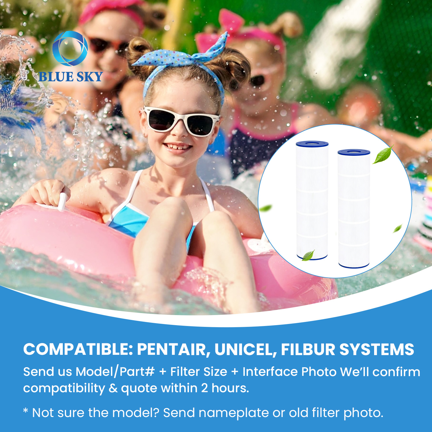 CCP420 pool filter cartridge set fit for Pentairs Clean & Clear Plus 420 R173576 PCC105 FC-1977 replacement