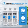 refrigerator water filter replacement compatible with DA97-08006C HAF-QIN EXP RWF4200A high efficiency fridge filter