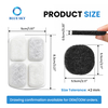 Replacement filter set compatible with FEELNEEDYs FN-W18 pet water fountain, containing eight water filters and eight pump sponges