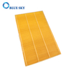 Customized Yellow Wood Pulp Paper Material Panel Filter For Air Purifier