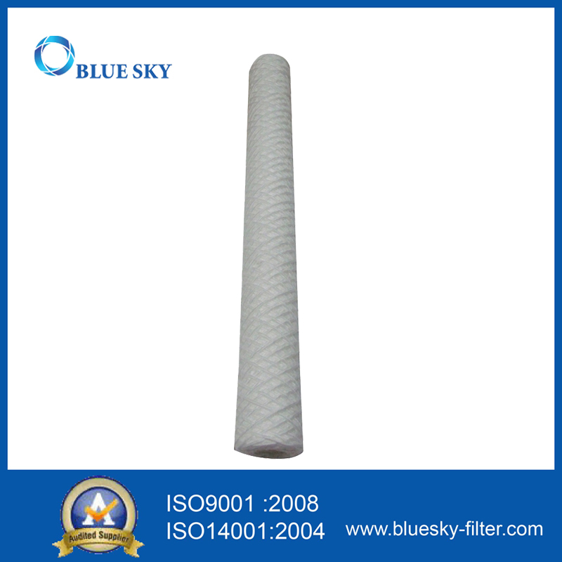 PP String Wound Water Cartridge Filter with 100 Micron for Long 20 Inch