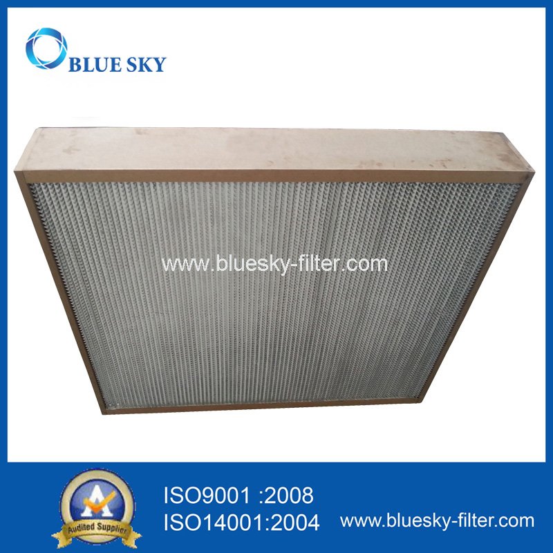 Wooden Frame Deep Pleat HEPA Air Filter