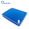 Blue Square Rubber Frame Foam Cotton Filter for Philips Vacuum Cleaner