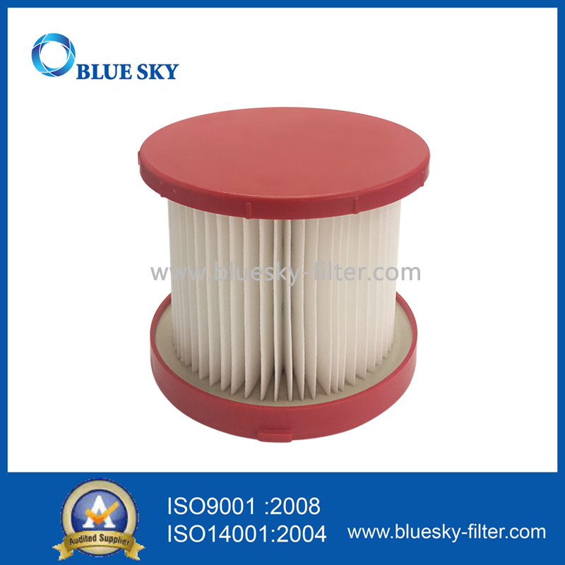 Red Cartridge Filter For Milwaukee Vacuum Cleaner Replace Part 49-90-1900