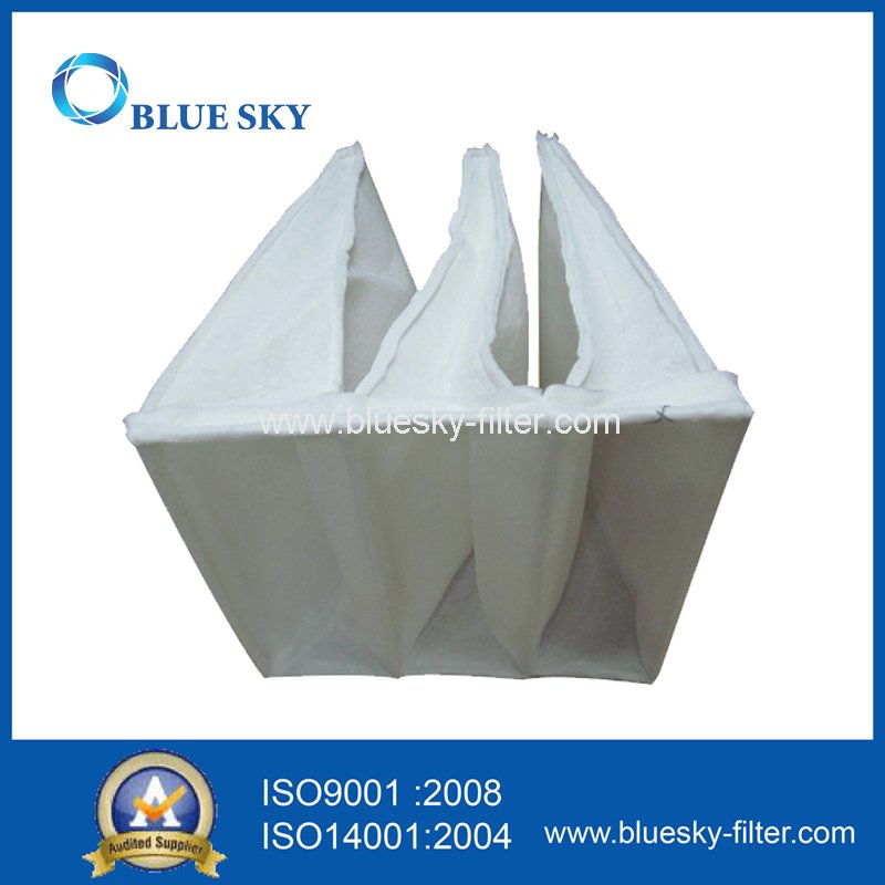 Synthetic Fiber Pocket Bag Filter Dust Collector of F5 Efficiency