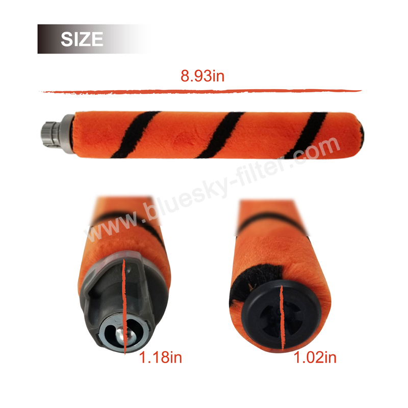 Soft Brush Roll Replacement Compatible with Shark HV390, IF200,IR141,UF280 Flex DuoClean Vacuum Cleaner