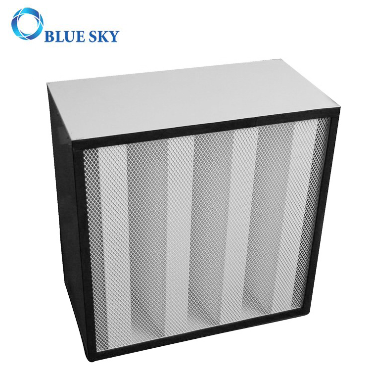 585X585X292mm 4V HVAC Air Conditioning System Box 99.995% H14 HEPA Filters