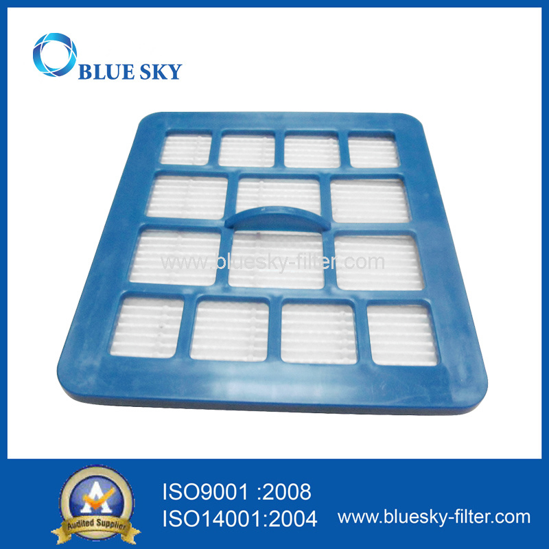 Vacuum Cleaner Blue ABS Frame Square Filter Replacements