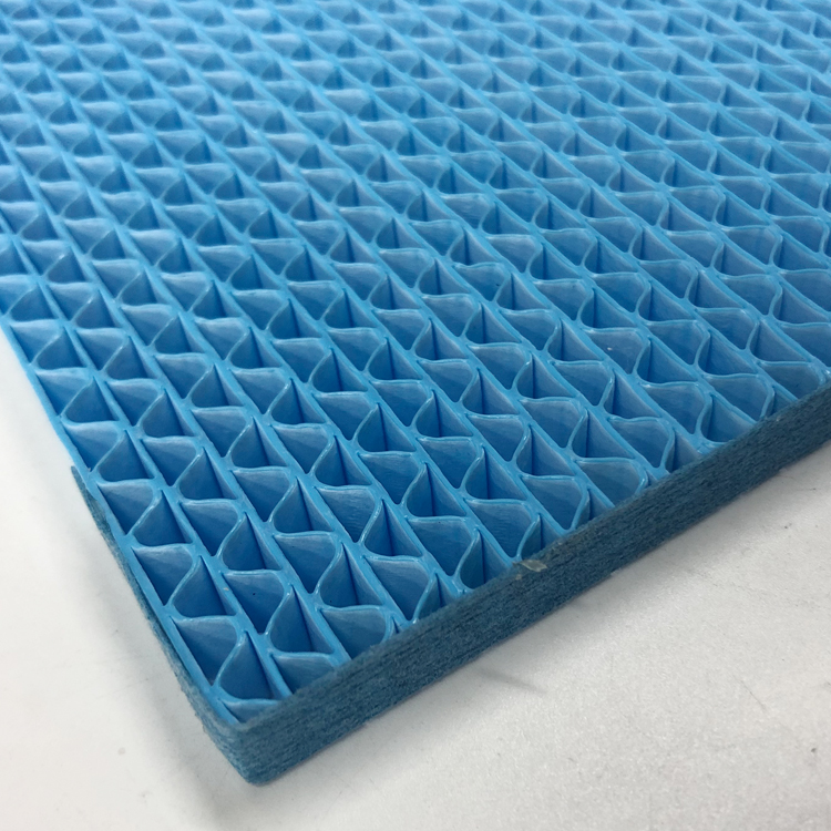 Customized Blue 5mm Aperture 380x280x10mm Panel Replacement Humidifier Wick Filters